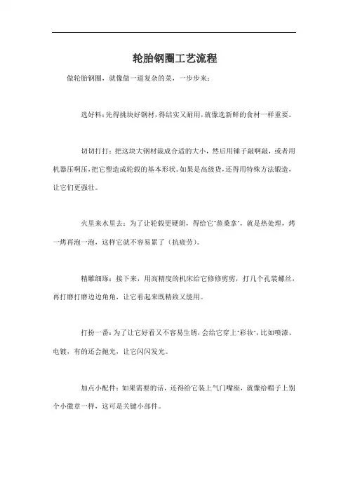 轮胎钢圈工艺流程