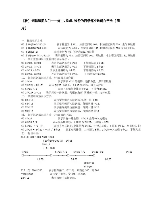 教你钢筋建筑识图