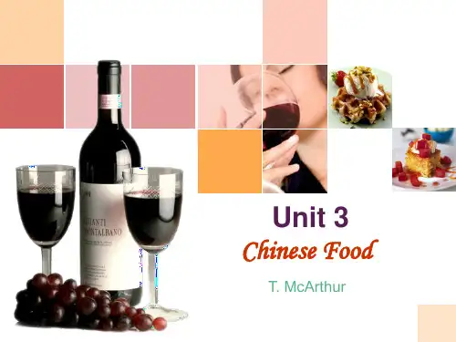 Unit3 Chinese food