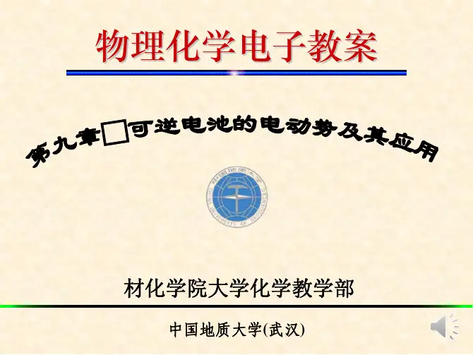 大二物理化学课件第九章