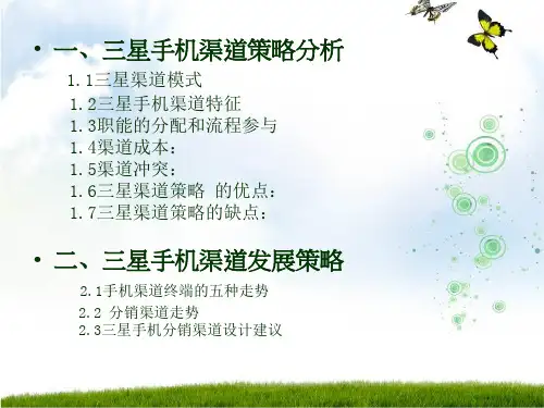 三星手机分销渠道共20页文档
