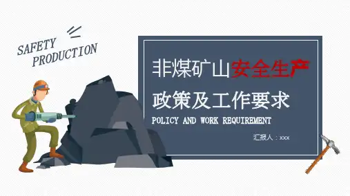 非煤矿山安全生产政策及工作要求PPT课件