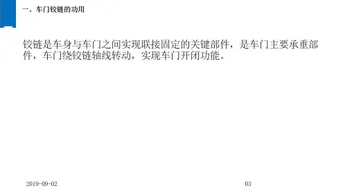 汽车铰链设计规范