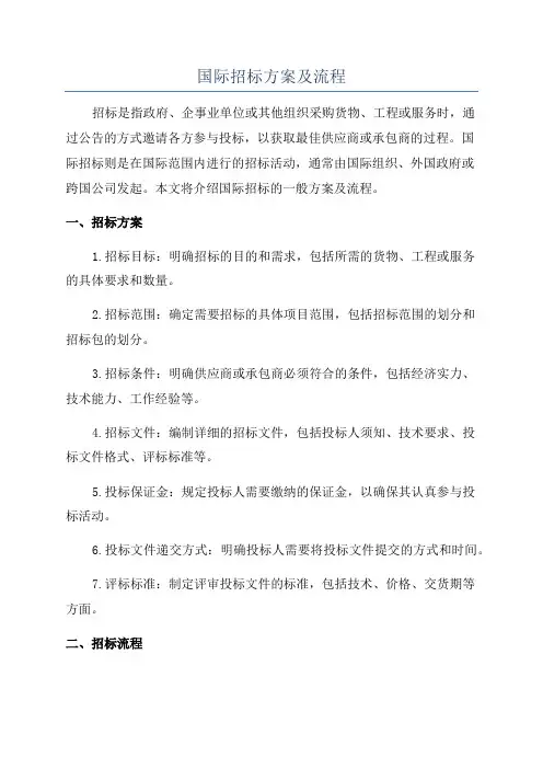 国际招标方案及流程