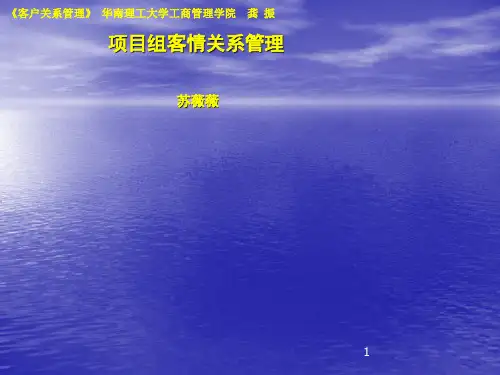 客情关系管理培训-完整版