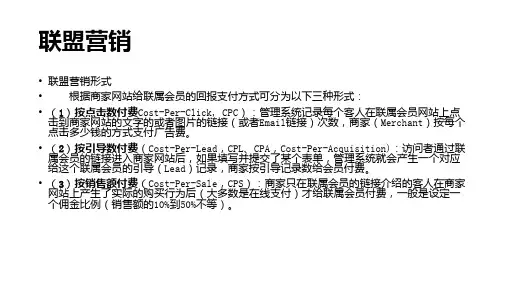 联盟营销概述