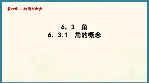 6.3.1角的概念 (课件)人教版(2024)数学七年级上册