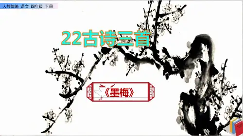 《墨梅》课件PPT(完美版)