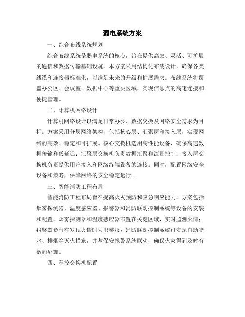 弱电系统方案