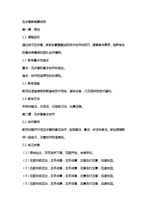 五步拳教案最终版