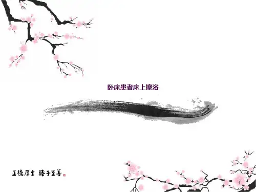 床上擦浴ppt课件