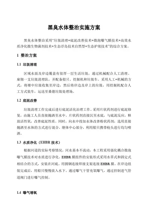 黑臭水体整治实施方案