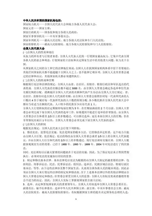 国家机关体系