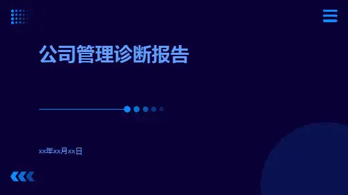 公司管理诊断报告