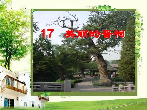 六年级下册语文课件-6.2 美丽的晋祠 ｜鄂教版 (共21张PPT)