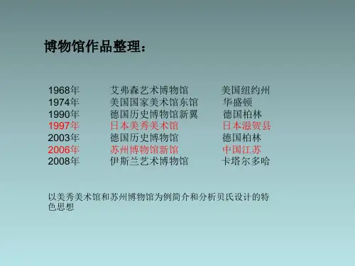 贝聿铭博物馆分析美秀美术馆和苏州博物馆及其异同点ppt课件