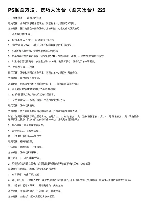 PS抠图方法、技巧大集合（图文集合）222