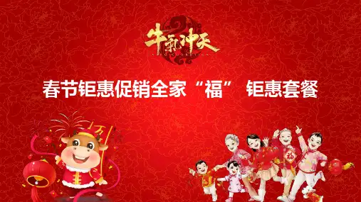 牛年快消品春节促销策划实施方案学习PPT课件