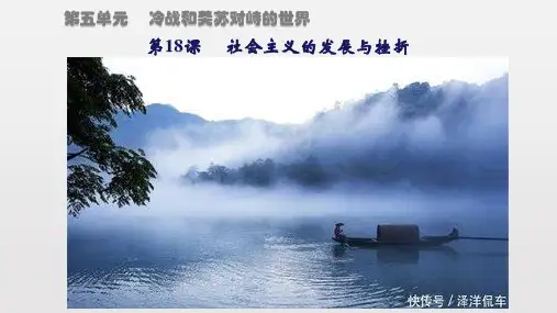部编人教版历史九年级下册第18课 社会主义的发展与挫折课件(共22张PPT) (1)