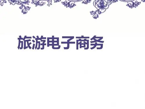 《旅游电子商务》课件)概要
