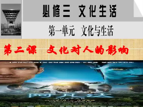 高三政治第一轮复习文化对人的影响新人教版  ppt课件