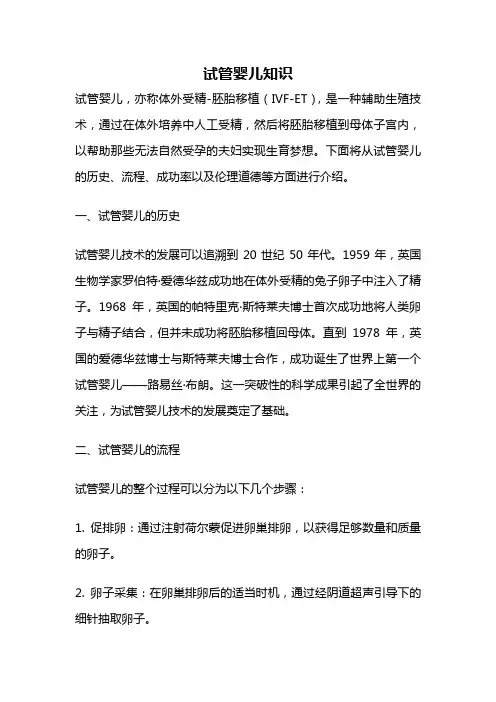 试管婴儿知识