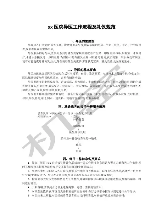 导医工作流程