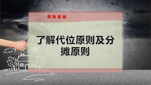 了解代位原则及分摊原则