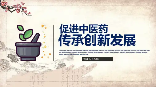 促进中医药传承创新发展课件