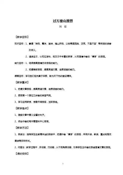 过万重山漫想1