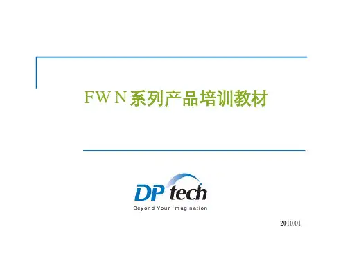 (售后)DPtech FW N系列产品培训教材