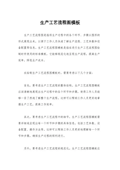 生产工艺流程图模板