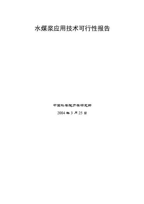 水煤浆应用技术可行性报告_20210527110805