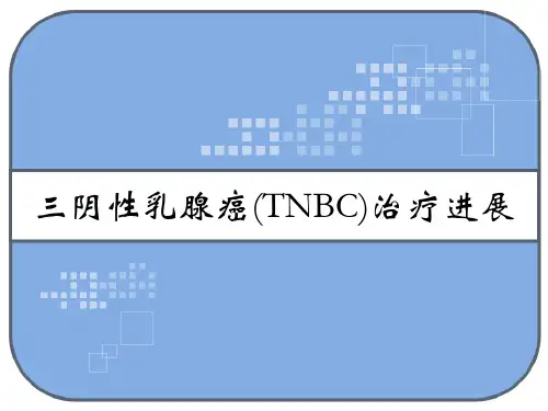 三阴性乳腺癌(TNBC)治疗进展 PPT