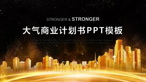 时尚大气商业计划书PPT模板