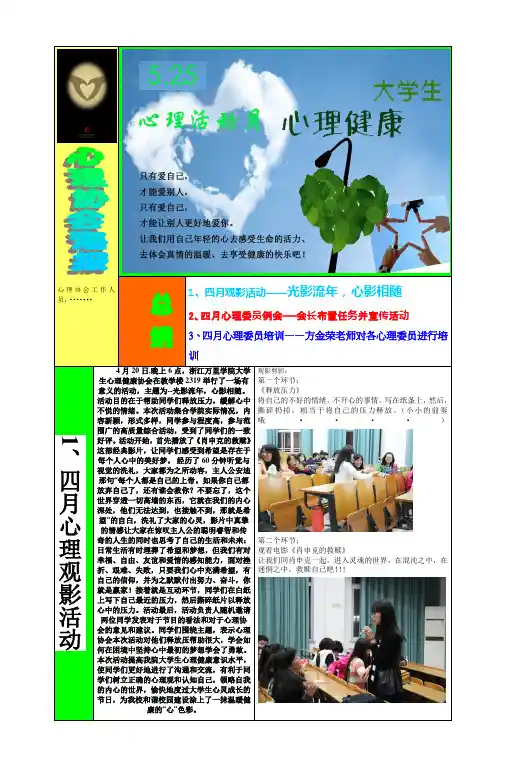 心理协会海报