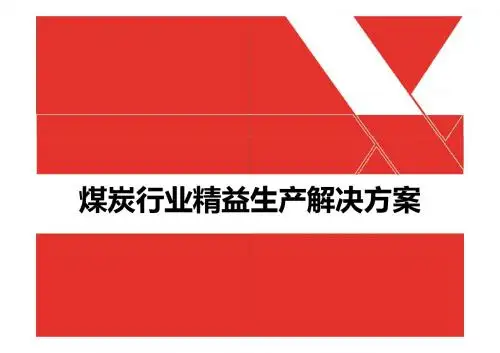 煤炭行业精益生产推行步骤及解决方案