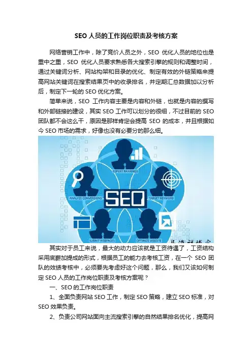 SEO人员的工作岗位职责及考核方案