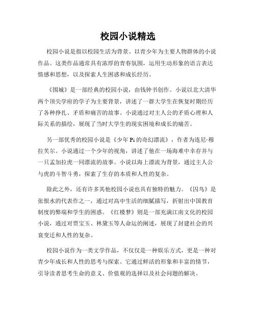 校园小说精选