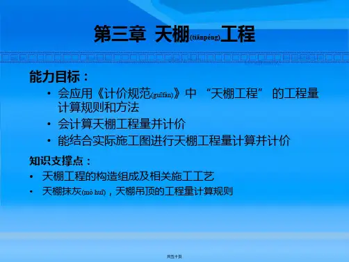 第三章 天棚工程