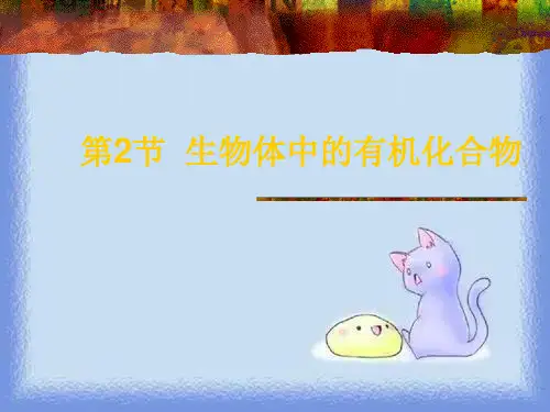 沪科版生命科学高一上2-2《生物体中的有机化合物》教学