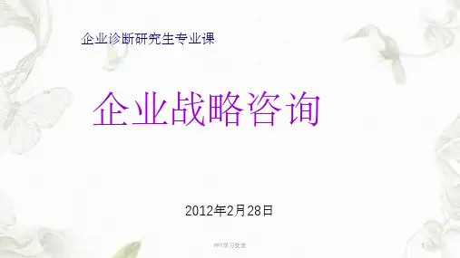 企业战略咨询课件