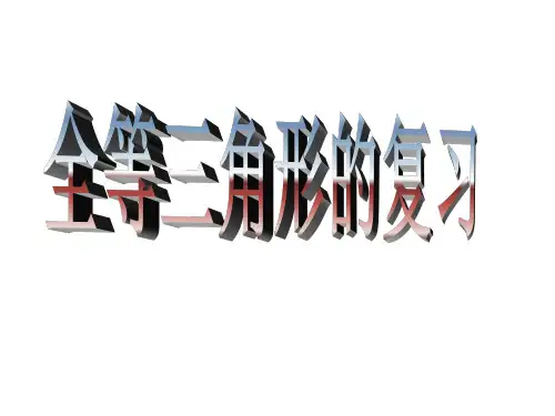 浙教版七年级数学下册_全等三角形_复习课课件(共21张PPT)