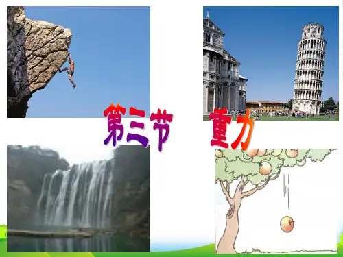 人教版八年级物理下册 第七章 第三节 《重力》课件 (共21张PPT)