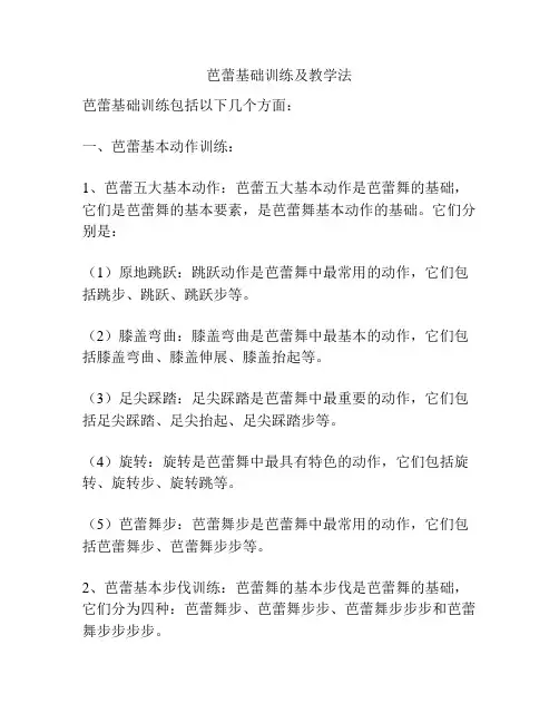 芭蕾基础训练及教学法