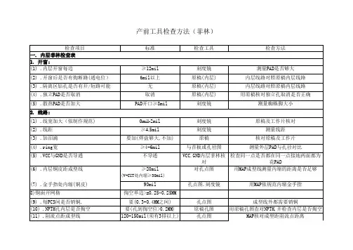 菲林检查流程