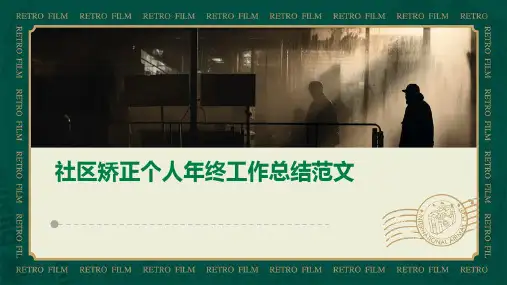 社区矫正个人年终工作总结范文PPT