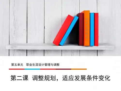 13第五单元 第二课   调整规划,适应发展条件变化
