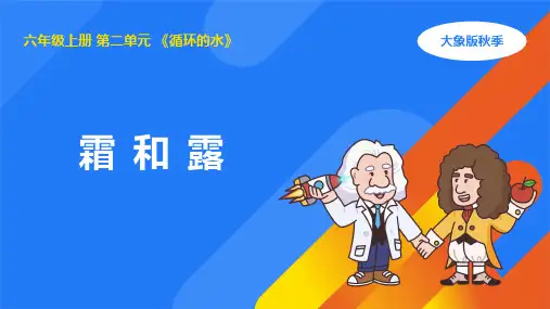 2.3 霜和露(课件) (共19张PPT+视频)大象版六年级科学上册