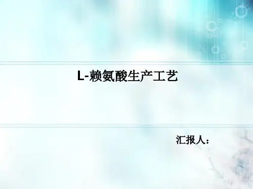 赖氨酸生产工艺